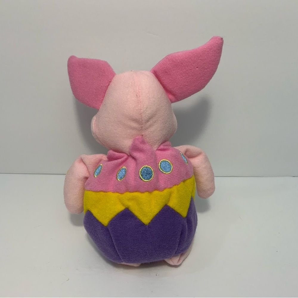 Disney Store Winnie the Pooh Easter Egg Outfit Piglet 8” Mini Bean Bag Plush Toy - Picture 5 of 7